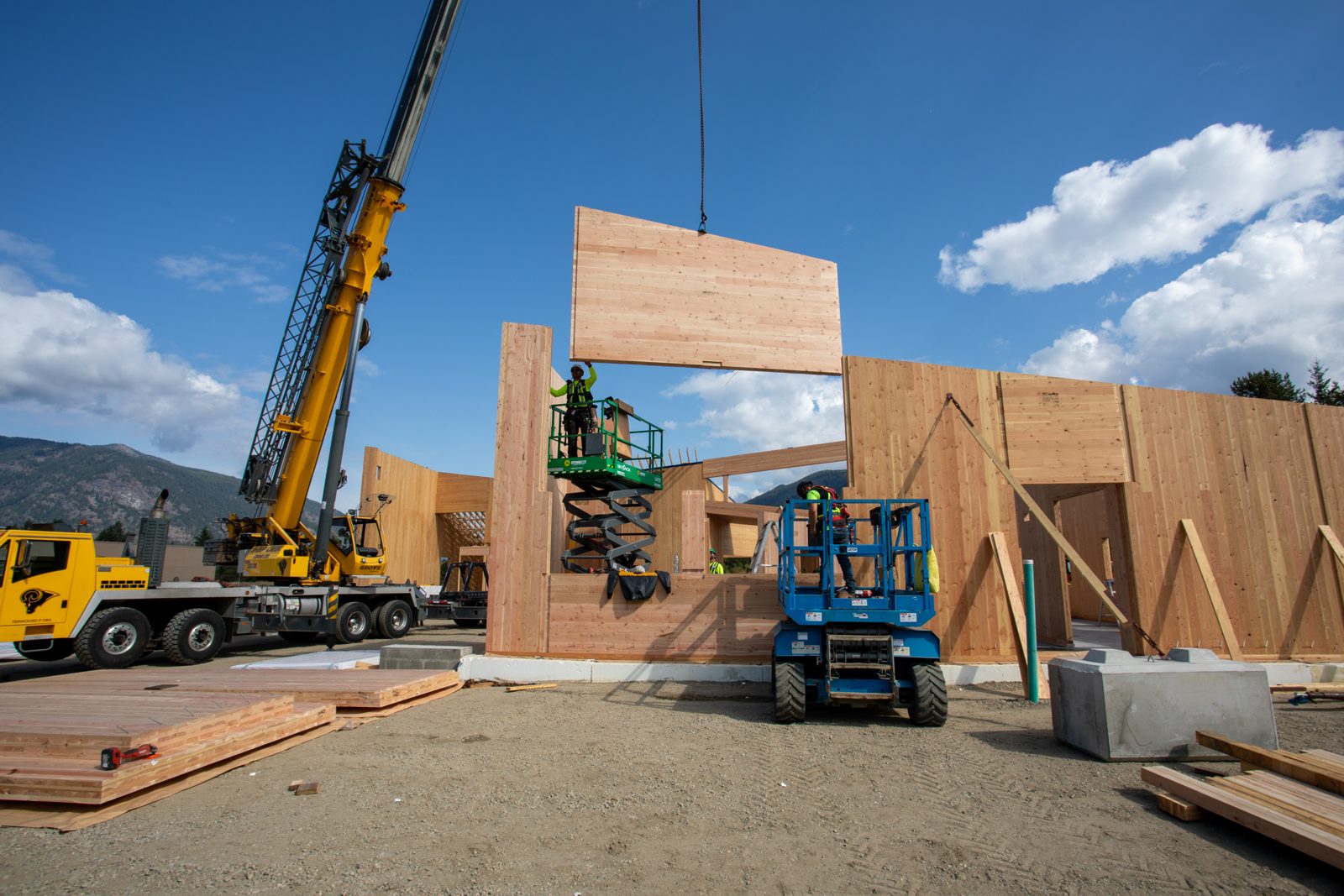 The Confluence under construction, mass timber frame — photo 5